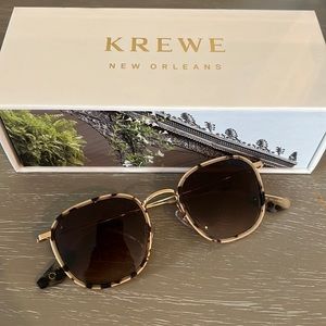 Krewe Gold and Tortoise Hyde Sunglasses